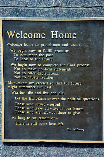 Welcome Home plaque